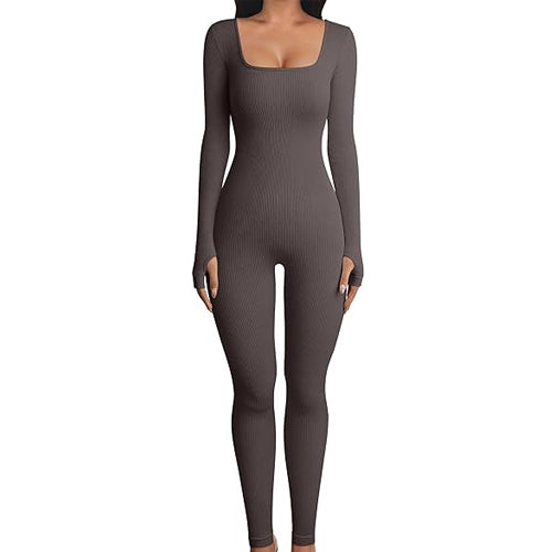 Women's long sleeve Sports Fitness Jumpsuit