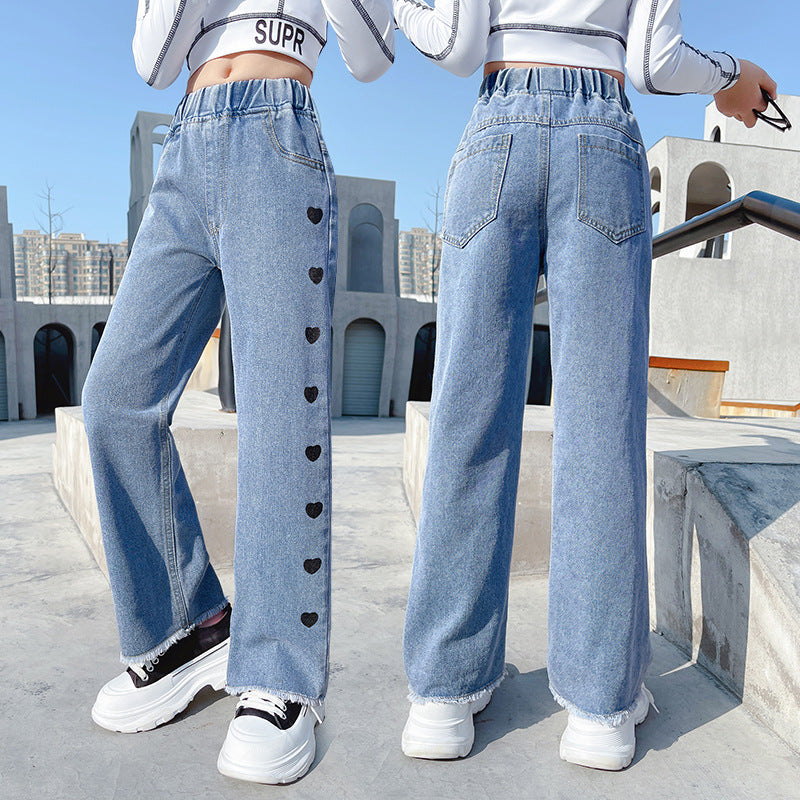 Woman's Denim Wide Leg Pants