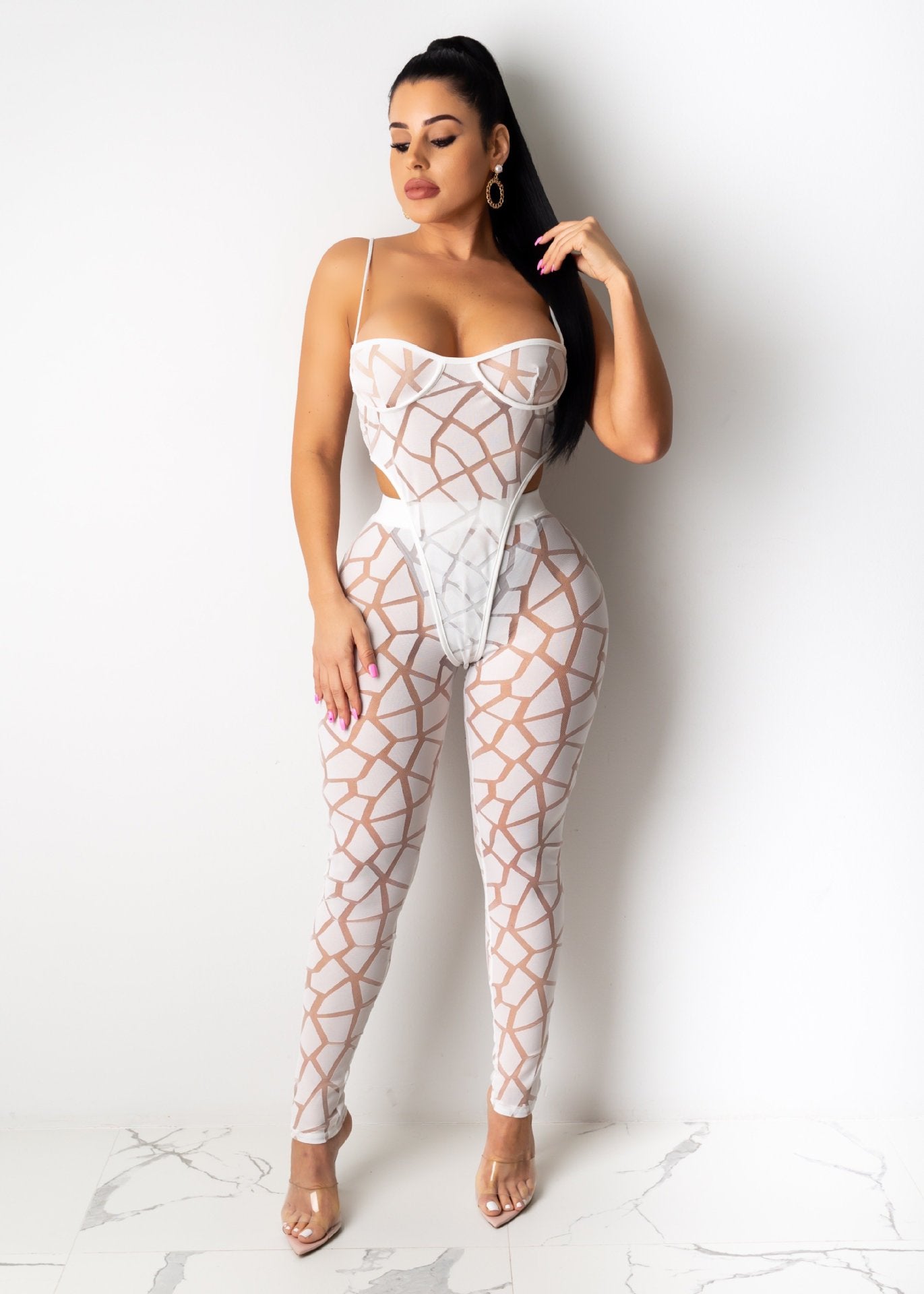 Women's Mesh Two-piece Set