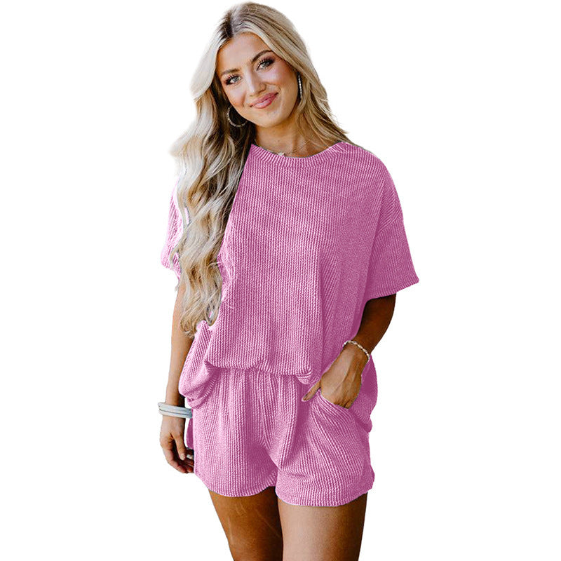 Women's Twisted Thread Casual Two Peice Set/2 Colors