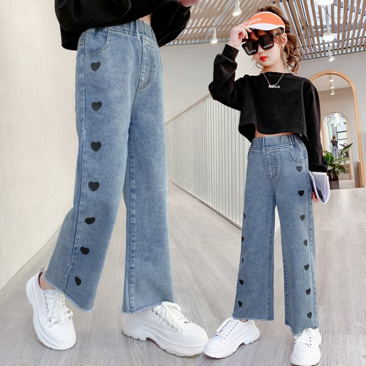 Woman's Denim Wide Leg Pants