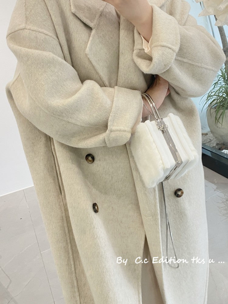 Carmel Wool Almond White Coat