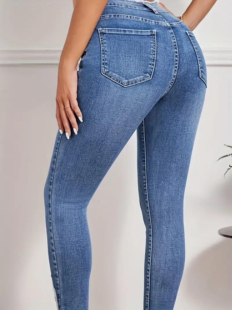 Woman's Skinny High Waist Denim Pants