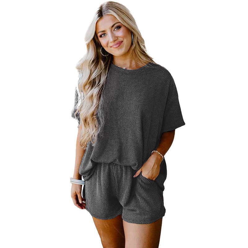 Women's Twisted Thread Casual Two Peice Set/2 Colors