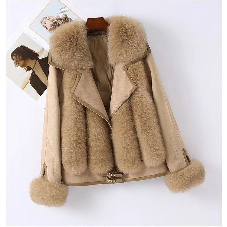 Women's Imitation Fox Fur Jacket/2 Colors