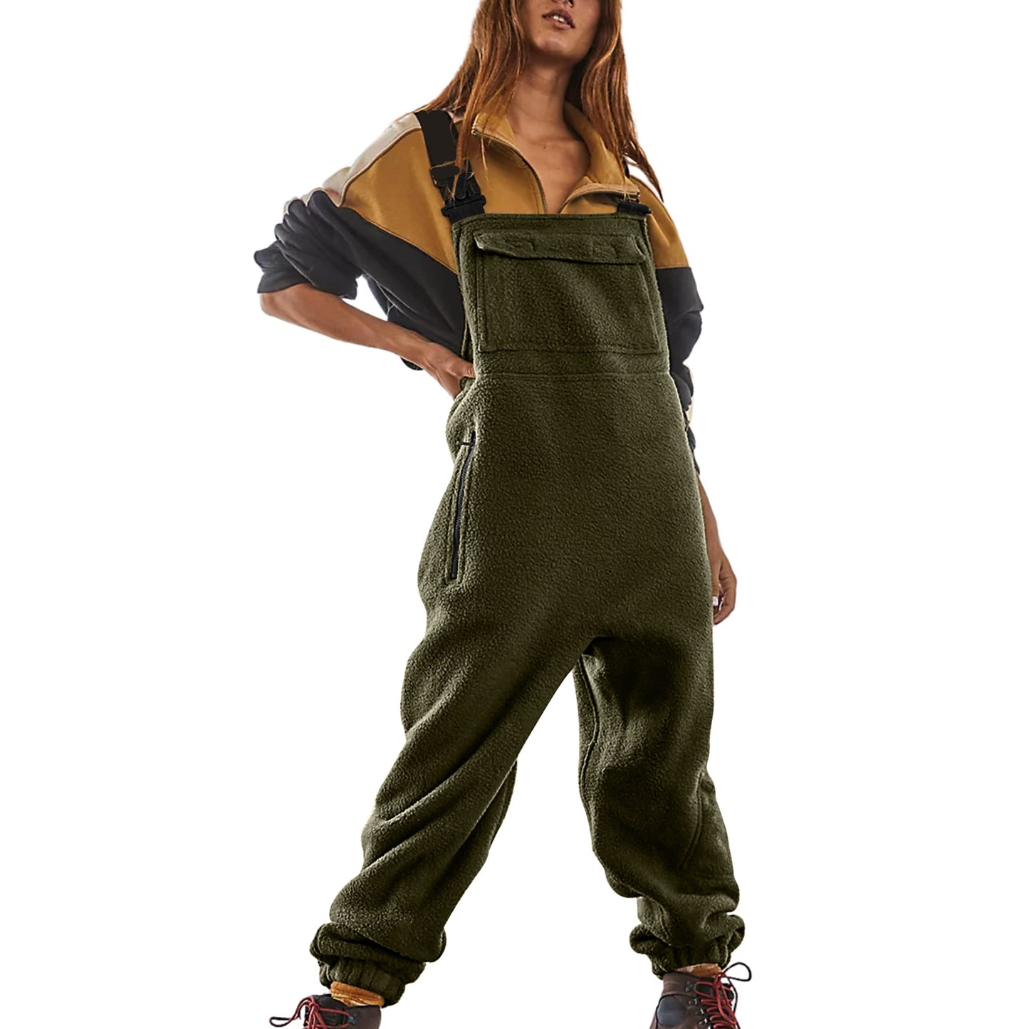 Women's Polar Fleece Overalls/10 Colors