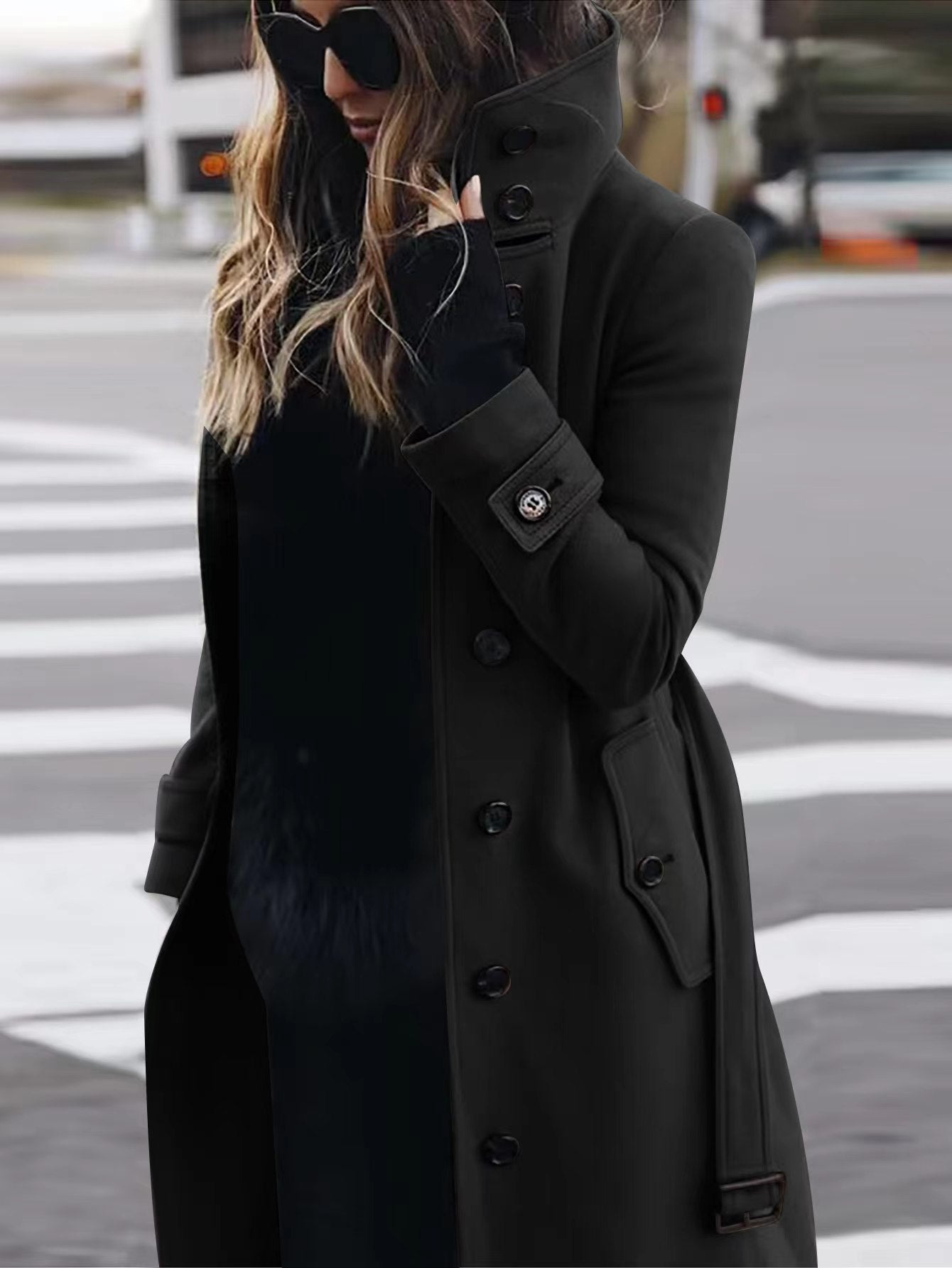 Women's Slim-fit Woolen Coat/4 Colors