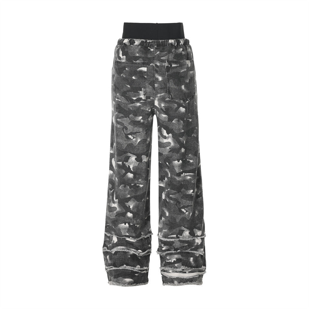 Men's Camouflage Wide-leg Pants