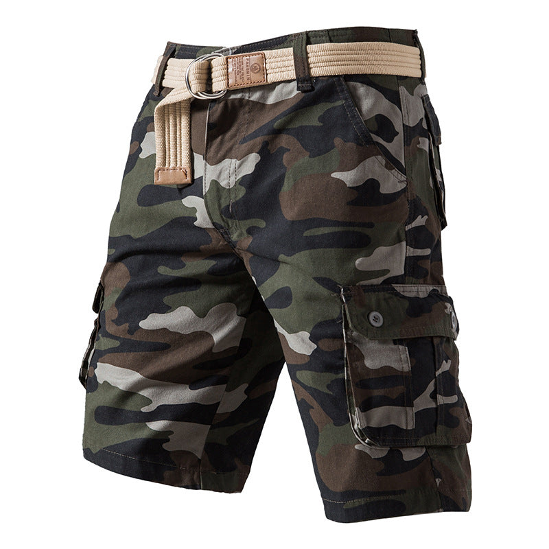 Men's Cotton Wash Camouflage Shorts/6 Colors