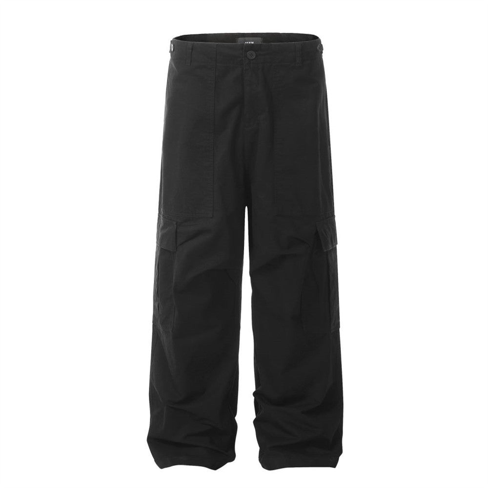 Men's Long Pocket Cargo Pants/3 Colors