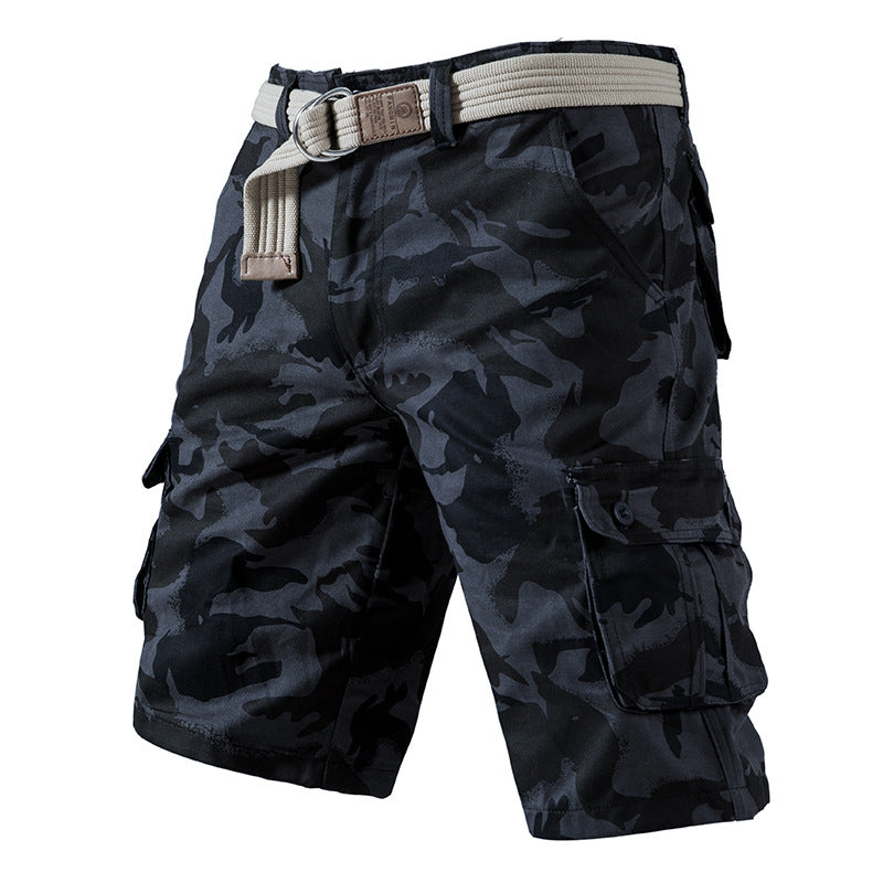 Men's Cotton Wash Camouflage Shorts/6 Colors