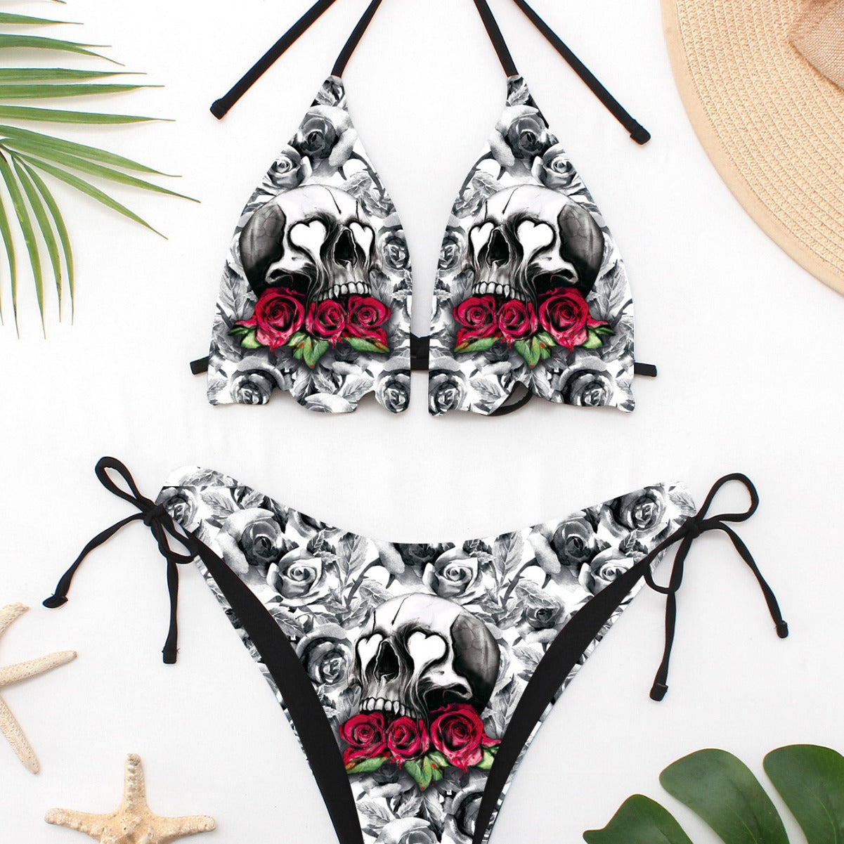 Women's Skull Print Bikini/2 Colors