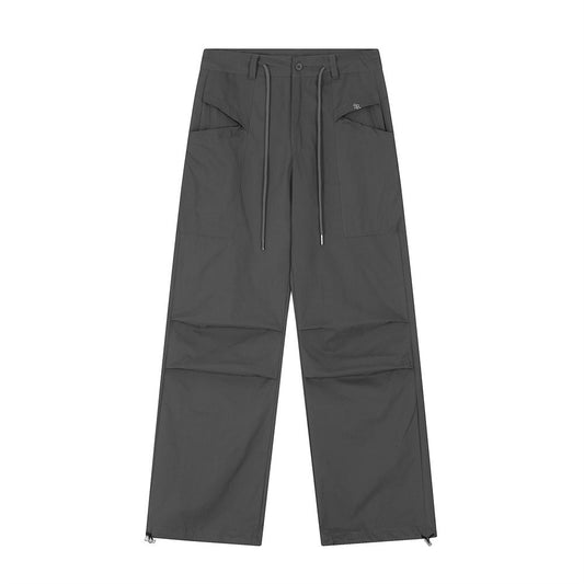 Men's Straight Wide Bottom Draw String Pants