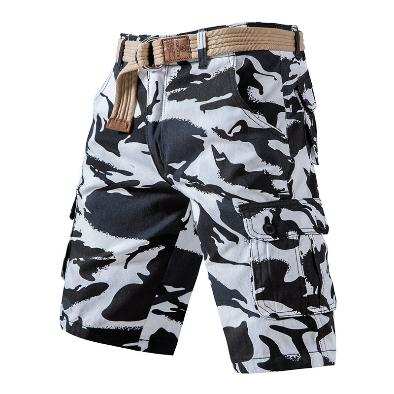 Men's Cotton Wash Camouflage Shorts/6 Colors