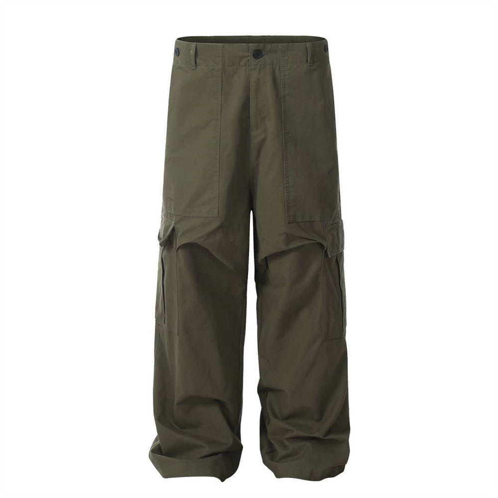 Men's Long Pocket Cargo Pants/3 Colors