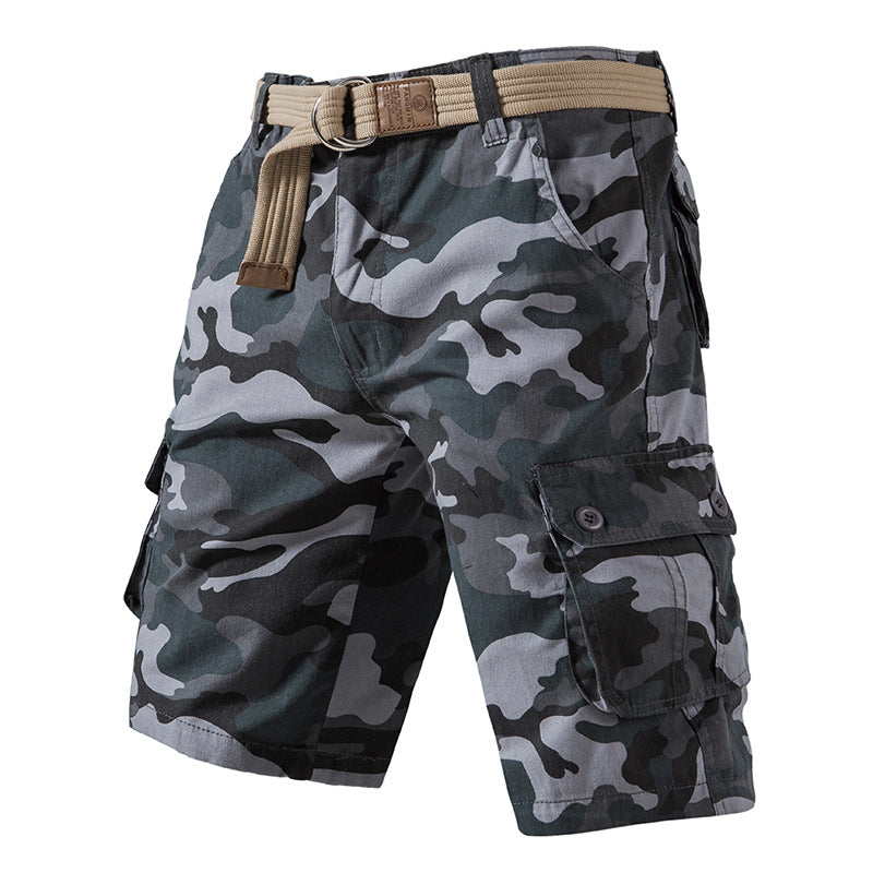 Men's Cotton Wash Camouflage Shorts/6 Colors
