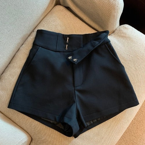 Women's High Waist A- Line Shorts/2 Colors