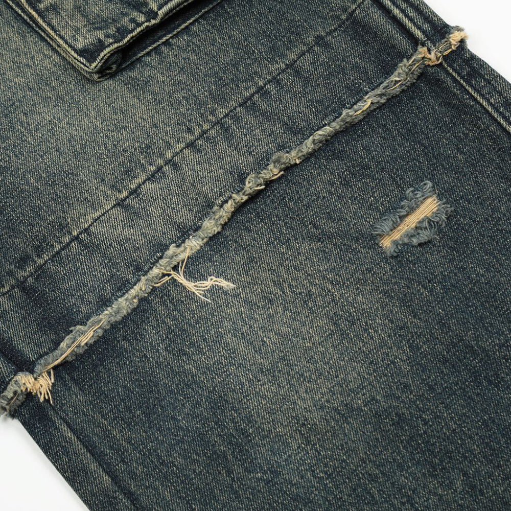 Men's Ripped Cargo Jeans