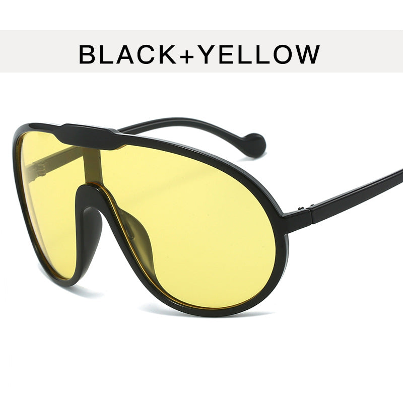 Woman's Toad Large Rim Drooping Sunglasses/6 Colors