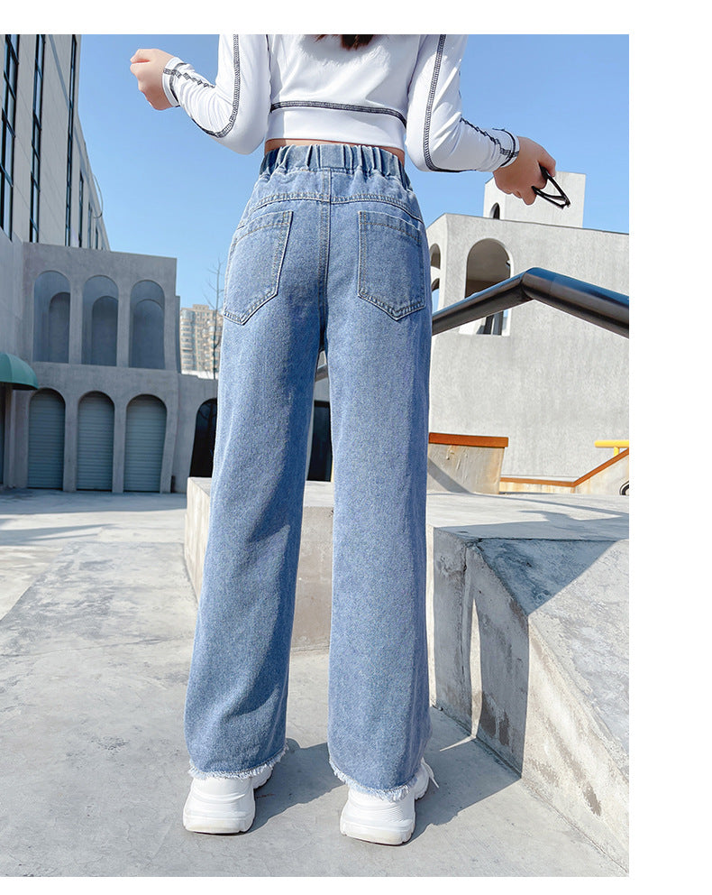 Woman's Denim Wide Leg Pants