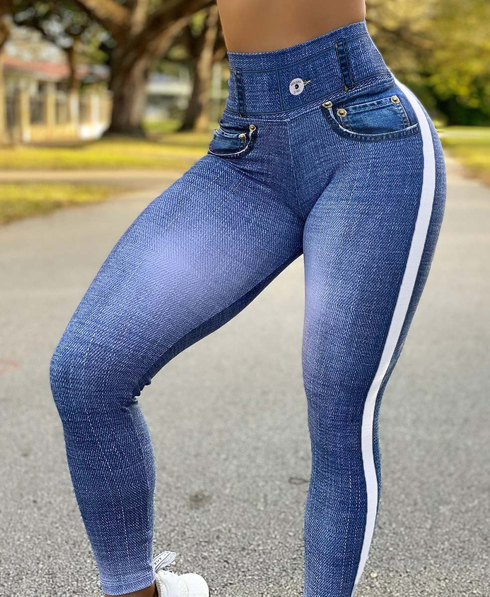 Women's Quick-drying Skinny Denim Yoga Pants/11 Colors