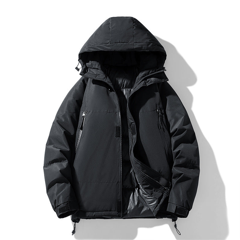 Unisex Thickened Hooded Cotton Tactical Jacket/5 Colors