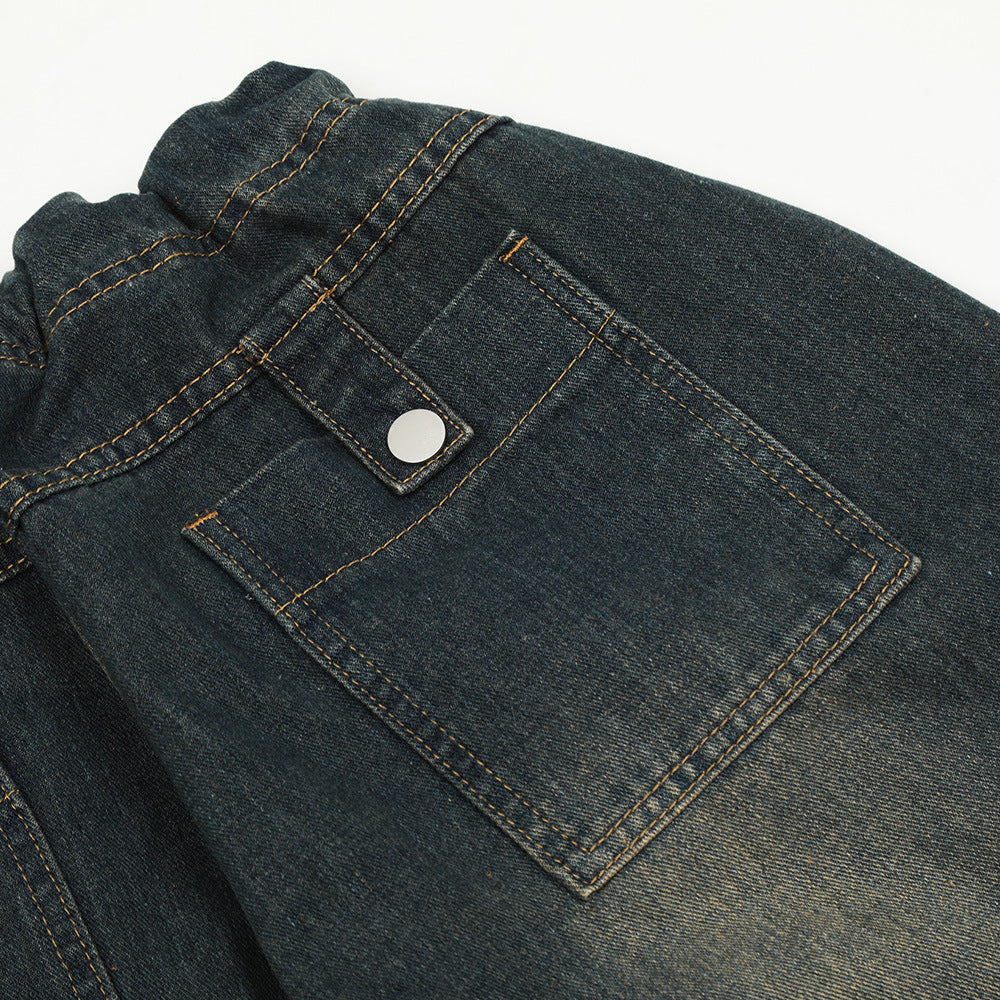 Men's Unique Denim Cargo Pants
