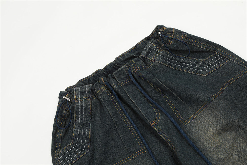 Men's Unique Denim Cargo Pants