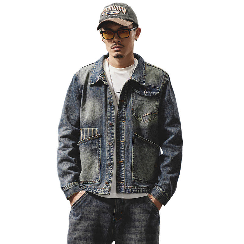 Men's Embroidered Denim Jacket