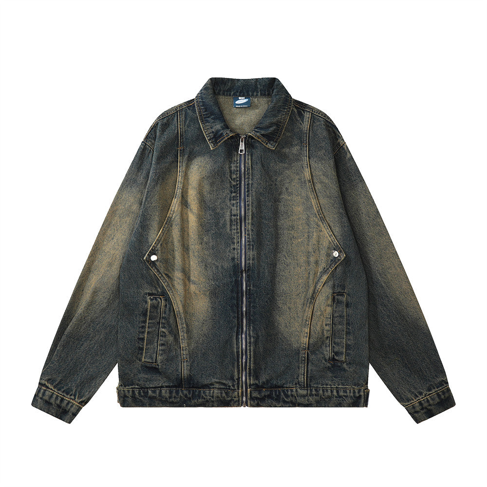 Men's Patchwork Denim Jacket