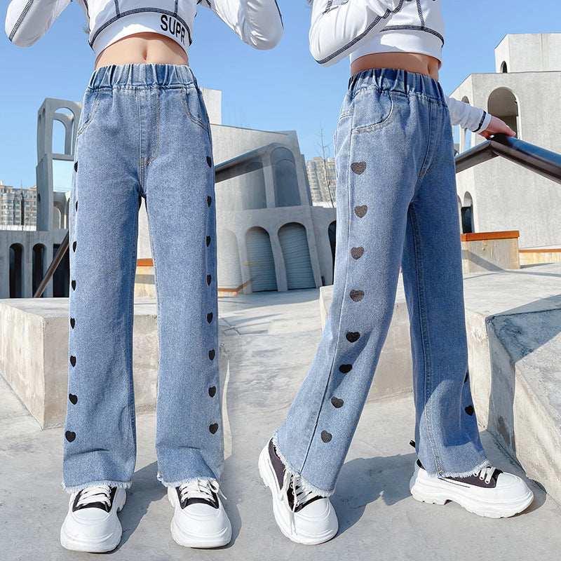 Woman's Denim Wide Leg Pants