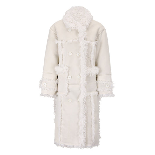 Women's Fur Long Thick Coat