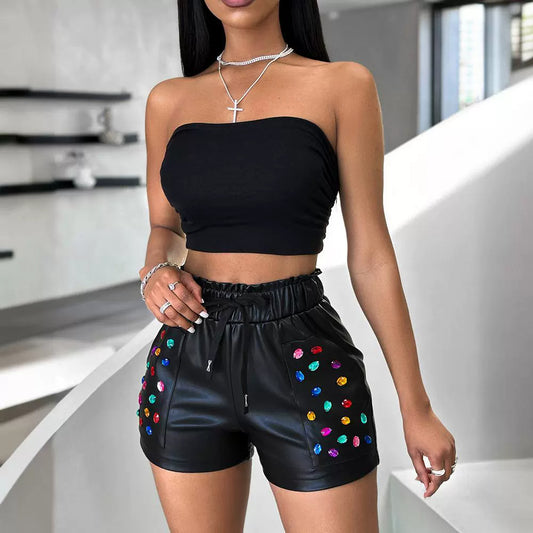 Women's Rhinestone Shorts