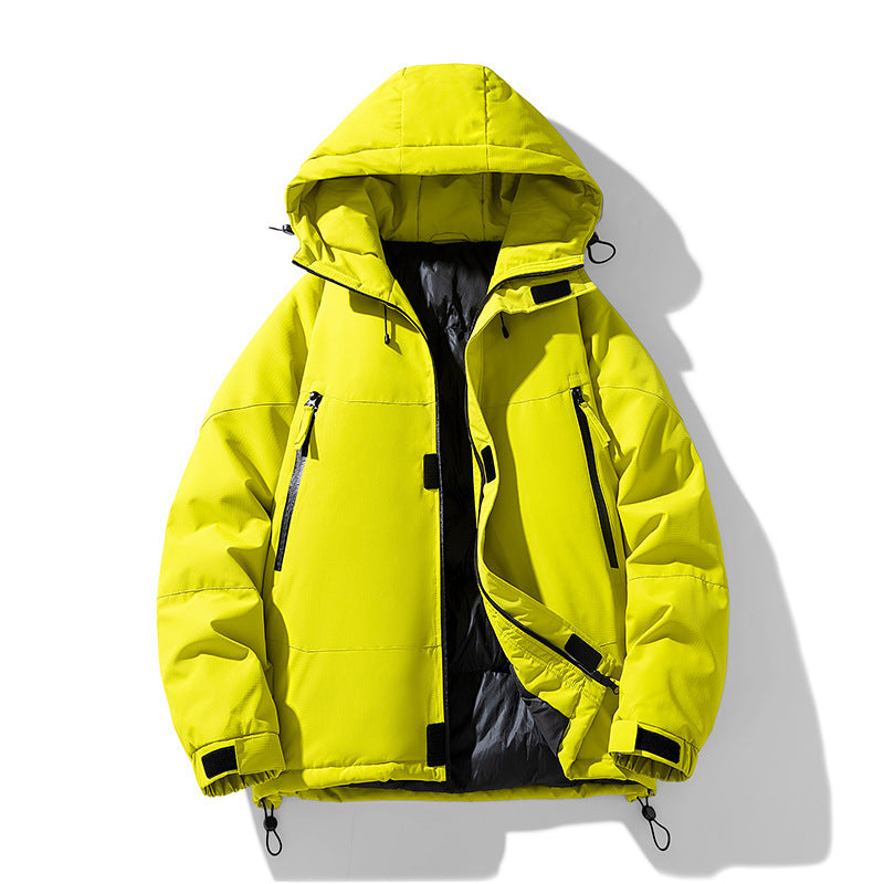 Unisex Thickened Hooded Cotton Tactical Jacket/5 Colors