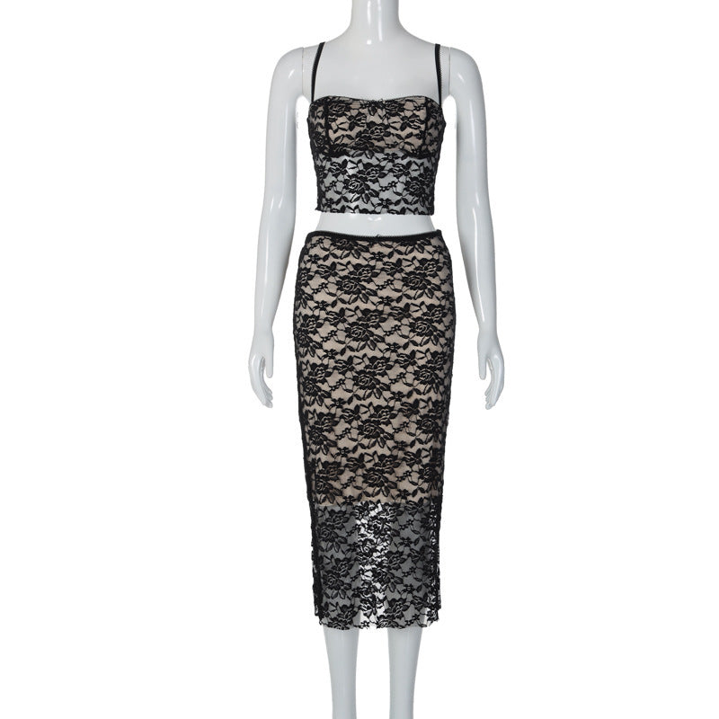Woman's Lace Small Sling Two Peice Set