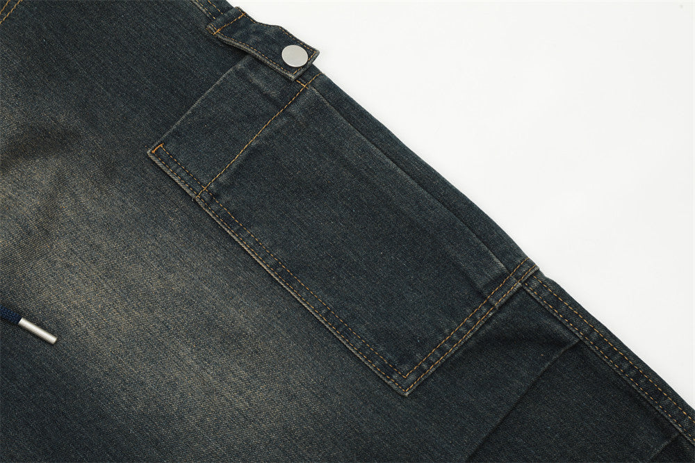 Men's Unique Denim Cargo Pants