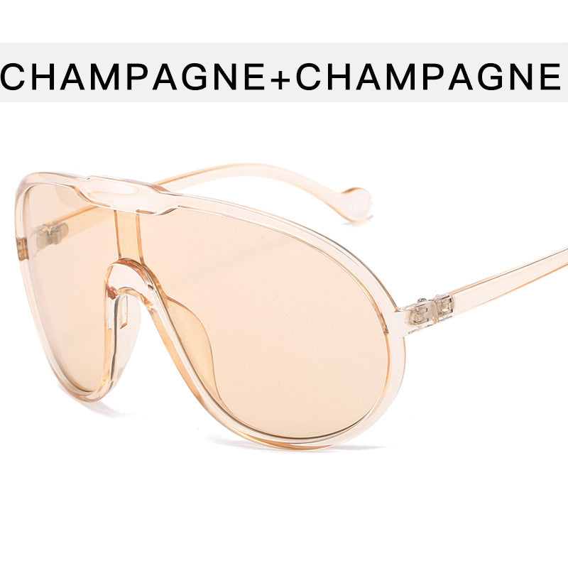 Woman's Toad Large Rim Drooping Sunglasses/6 Colors