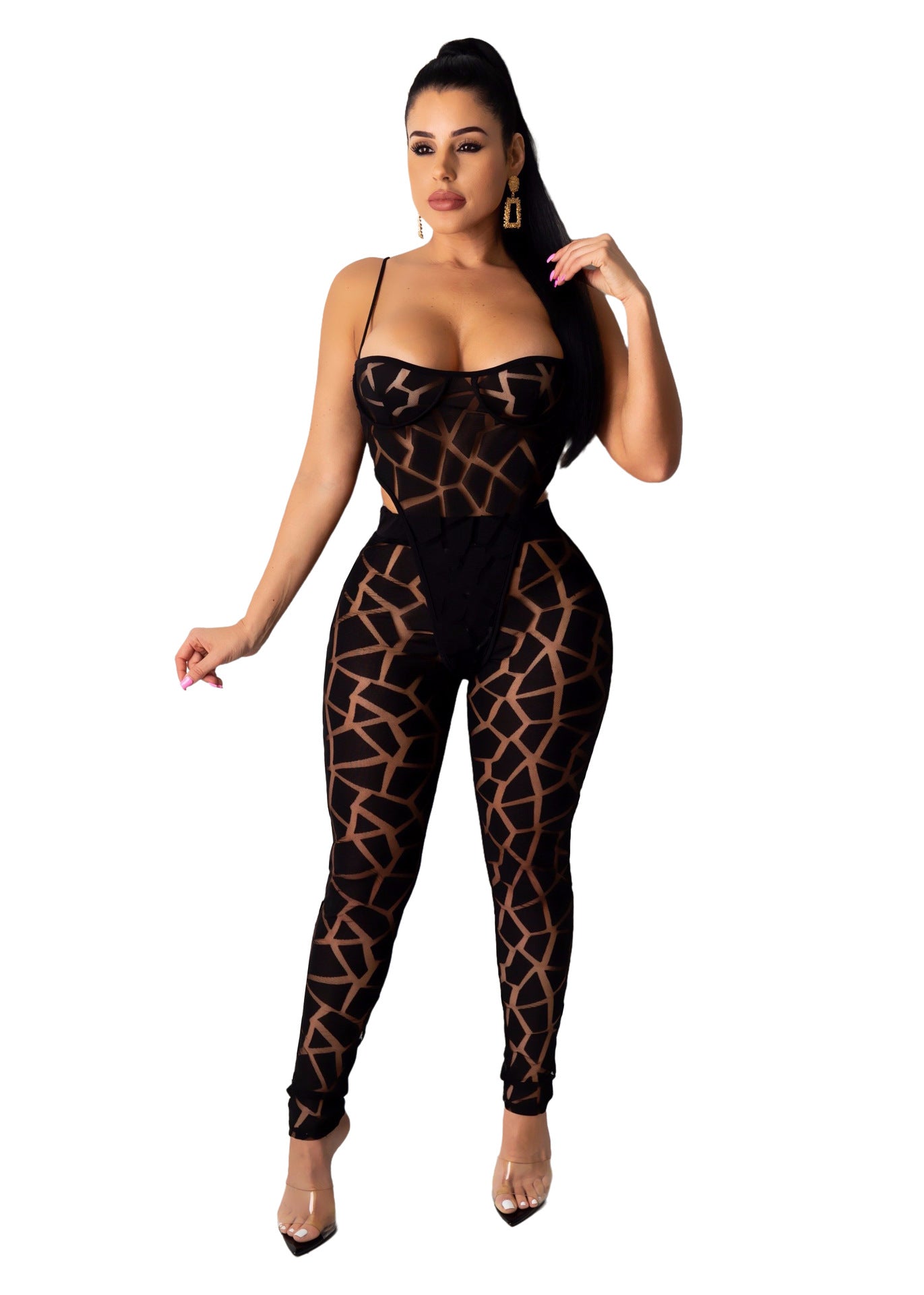 Women's Mesh Two-piece Set