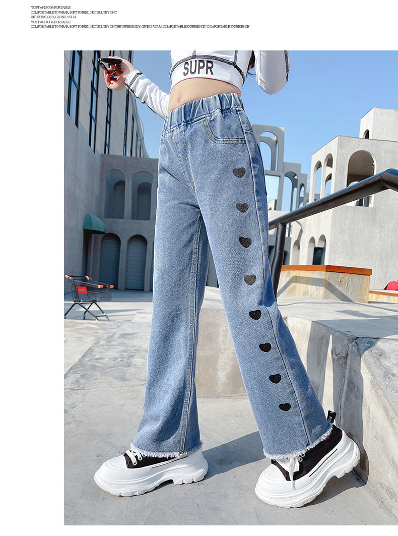 Woman's Denim Wide Leg Pants