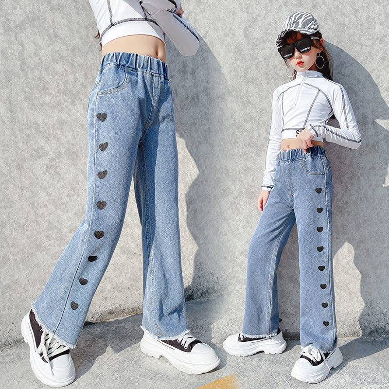 Woman's Denim Wide Leg Pants