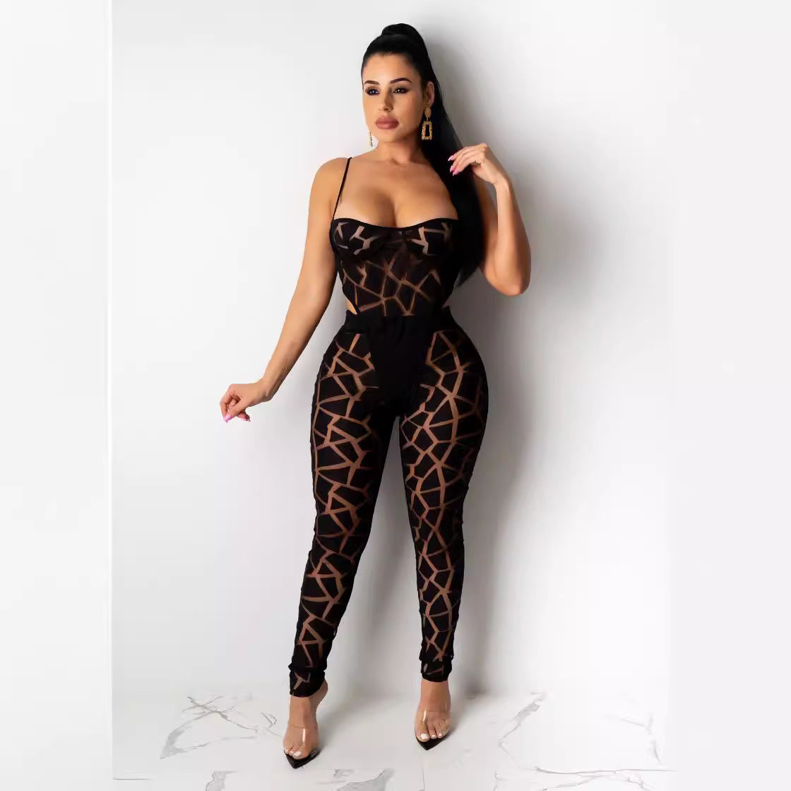 Women's Mesh Two-piece Set