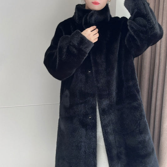 Women's Plush Long Coat/5 Colors