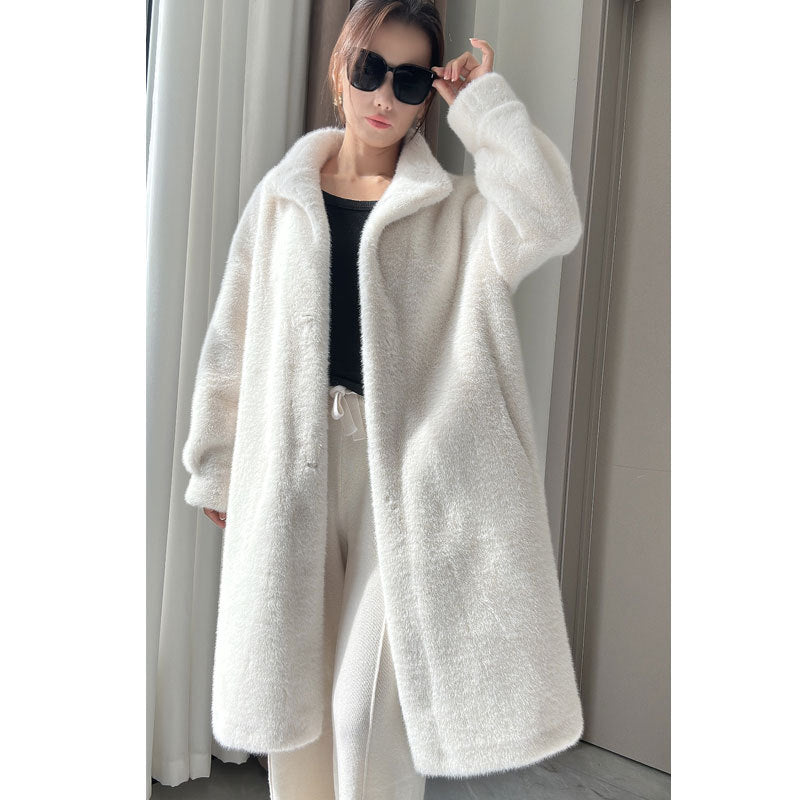 Women's Plush Long Coat/5 Colors