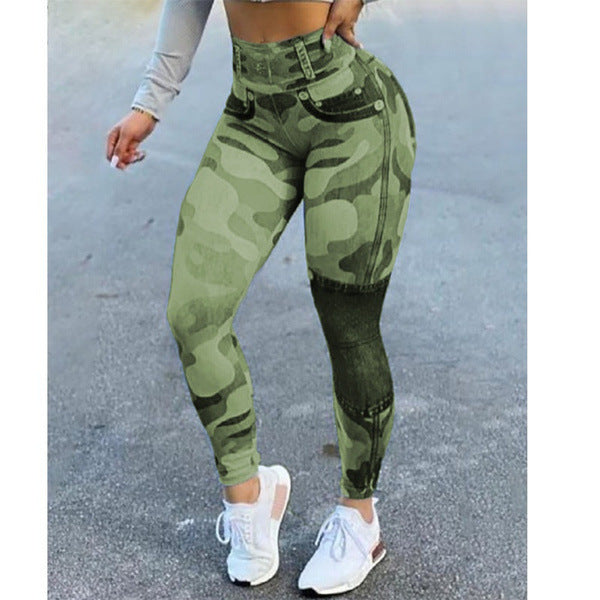 Women's Quick-drying Skinny Denim Yoga Pants/11 Colors
