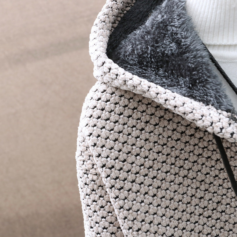 Men's Zip Up Hooded Sweater/5 Colors