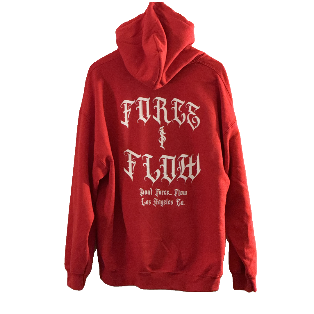 Adult Heavy Weight Red Hoodie/F$F